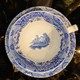 Antique cup and saucer blue Camilla porcelain
