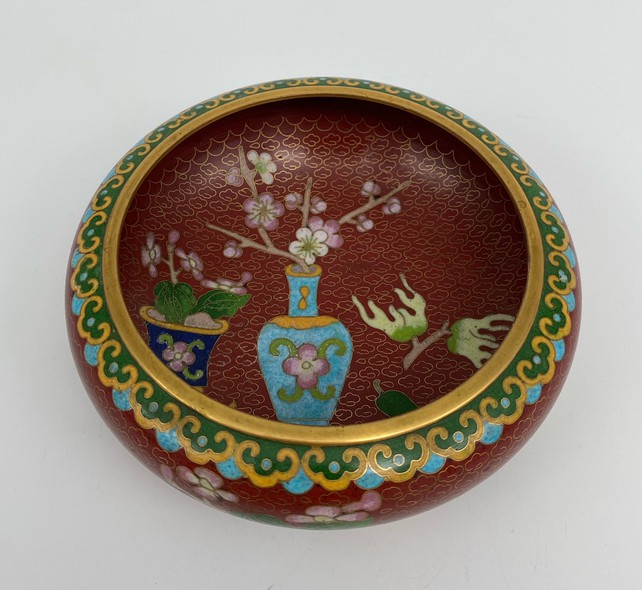 Antique cloisonne bowl