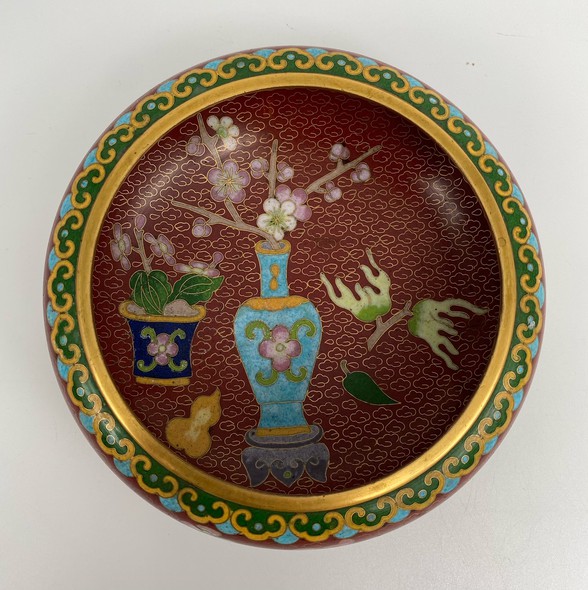 Antique cloisonne bowl