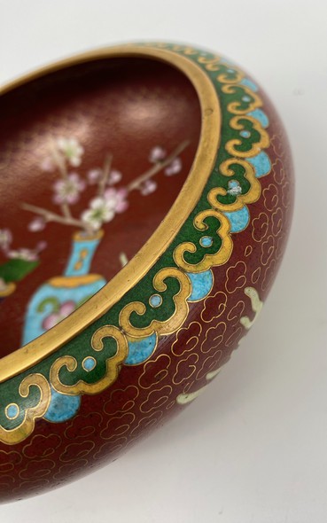 Antique cloisonne bowl