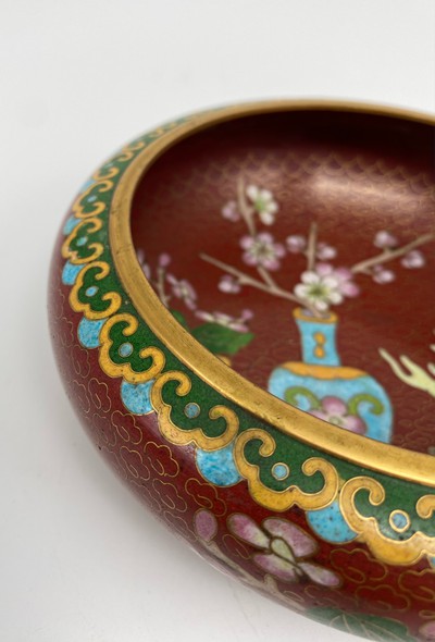 Antique cloisonne bowl