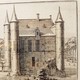 Антикварная гравюра «Замок Ойенбрюгге в Гримбергене»