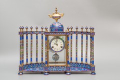 Antique cloisonne clock