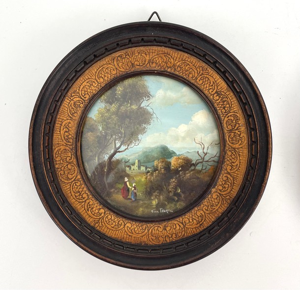 Antique pair paintings