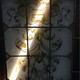 Antique pair of stained glass windows