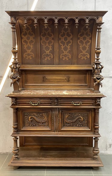 Antique renaissance sideboard