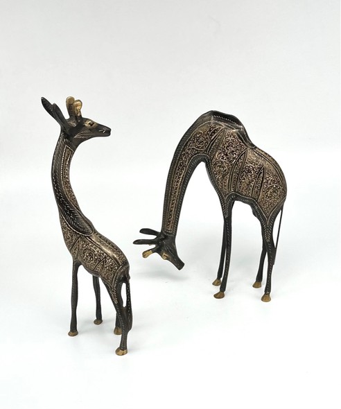 Paired sculptural composition "Giraffes"