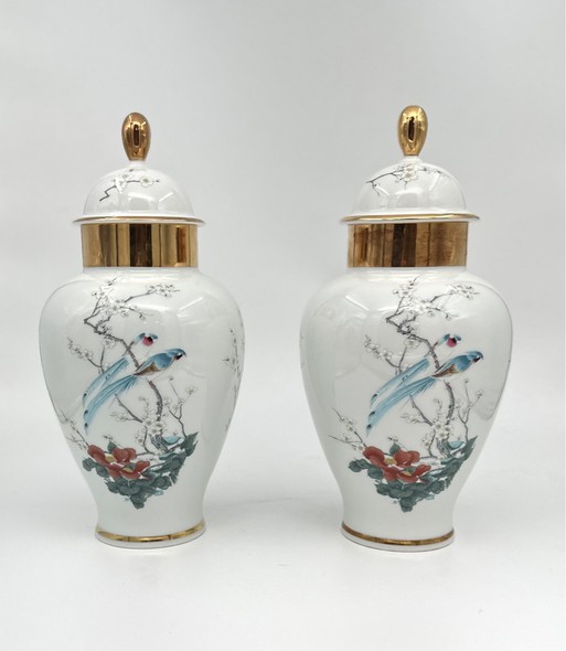 Antique pair vases