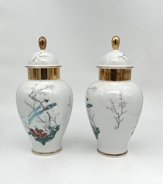 Antique pair vases