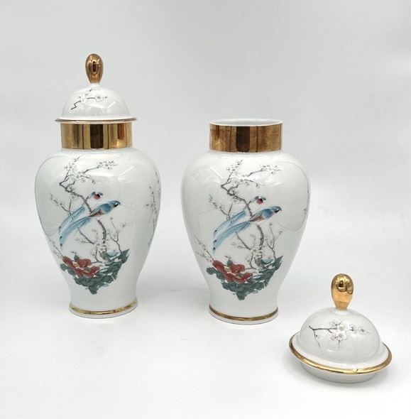 Antique pair vases