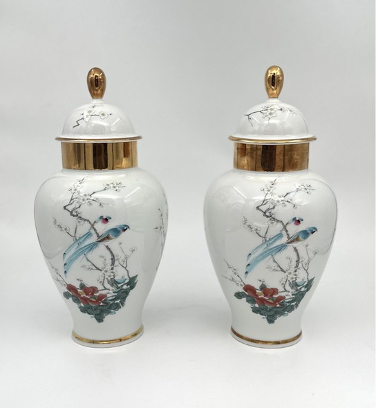 Antique pair vases