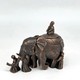 Vintage sculpture "Elephant and the blind"