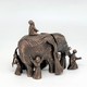 Vintage sculpture "Elephant and the blind"