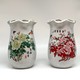 Vases with the image of peonies and birds