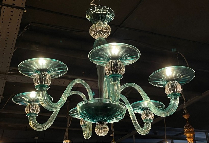 Vintage chandelier from
Murano glass