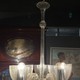 Vintage chandelier in mid-century modern style
