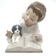 Vintage figurine "Boy with a puppy"