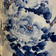 Винтажная китайская ваза «Пионы и бамбук»