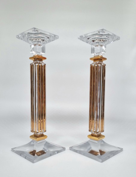 Vintage paired candlesticks