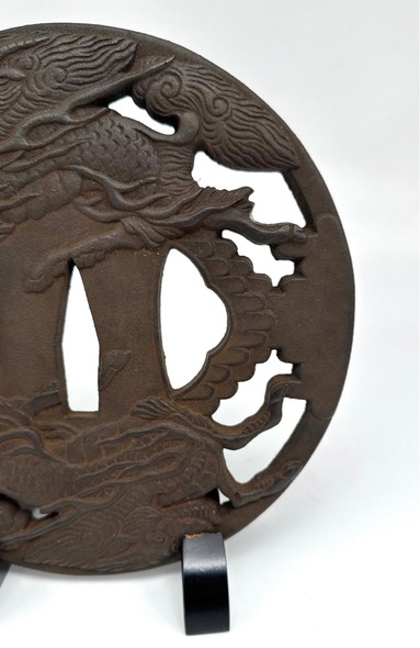 Antique decorative tsuba