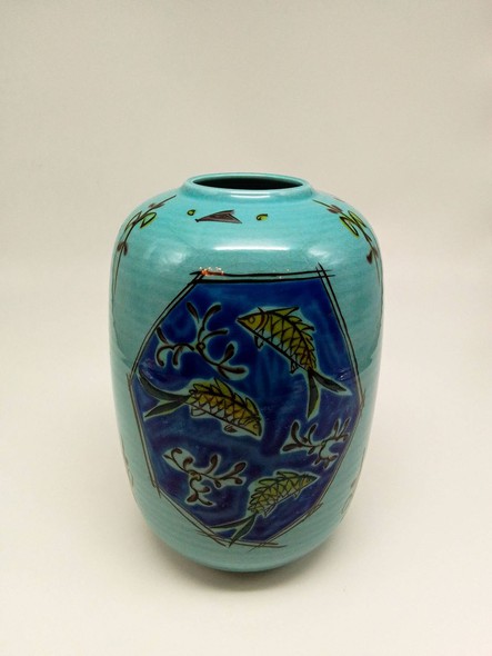 Vintage Oriental Kutani Vase