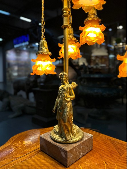 Antique lamps "Roses and Goddesses"