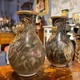 Antique paired Satsuma vases,
Kyoto workshops