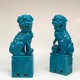 Антикварные парные скульптуры «Собаки Фо», Япония