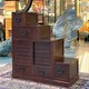Vintage double sided bookcase