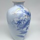 Vintage vase "Lily and bird"