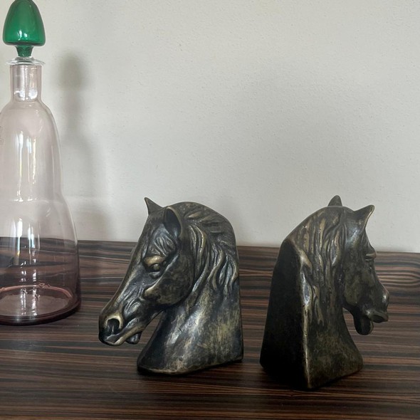 Vintage bookends "Horses"