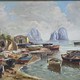 Antique painting
"Pier, Capri Island"