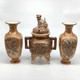 Antique Incense Burner
with Vases, Japan