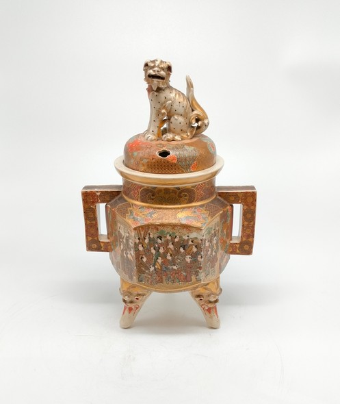 Antique Incense Burner
with Vases, Japan