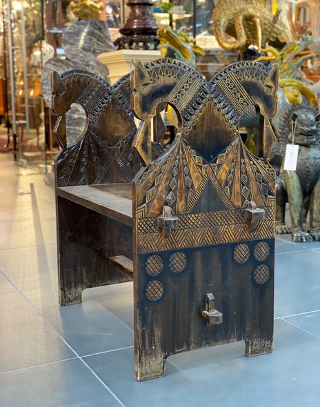 Antique bench in the style of Russian Art Nouveau