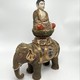 Antique sculpture "Elephant and Buddha"