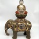 Antique sculpture "Elephant and Buddha"