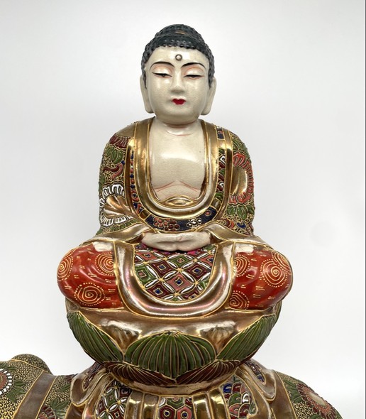 Antique sculpture "Elephant and Buddha"