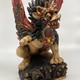 Antique statue of Balinese lion sing