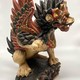 Antique statue of Balinese lion sing