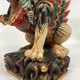 Antique statue of Balinese lion sing