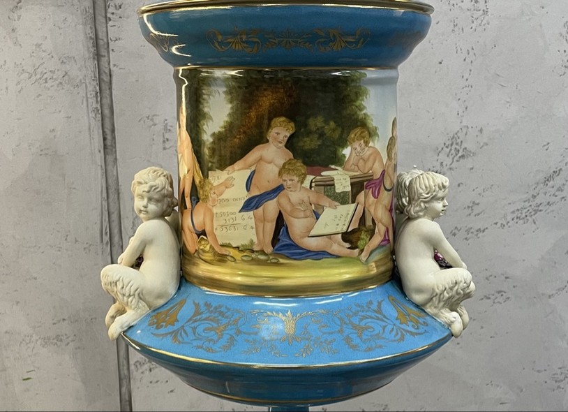 Antique vase
with satyrs, Napoleon III