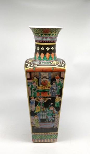 Antique Vase, Japan,
 “Emperor and Courtiers”