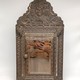 Antique wall mirror with brushes