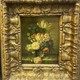 Antique paired still lifes with flowers