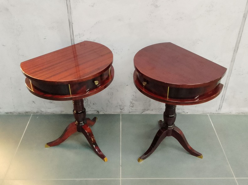 Antique paired bedside tables