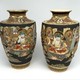 Antique paired vases, Satsuma