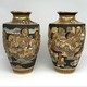 Antique paired vases, Satsuma