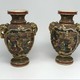 Antique paired vases, Satsuma