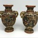 Antique paired vases, Satsuma